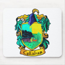 Callahan Family Crest (cutout) Mousepads