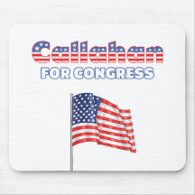 Callahan for Congress Patriotic American Flag Mousepads