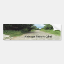 Calle de Celimar, Habana, Cuba Bumper Sticker