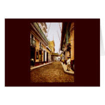 Calle de Habana Havana Cuba Greeting Card