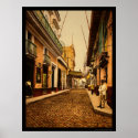 Calle de Habana in Havana, Cuba 1900 posters