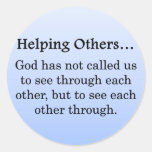 Called to Help Others Round Sticker