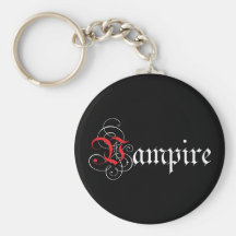 Calligraphic  Vampire Key Chains
