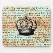 Calligraphie Mousepad de couronne Tapis De Souris