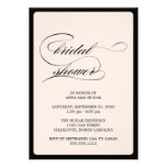 {calligraphy} bridal shower custom announcements
