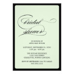 {calligraphy} bridal shower invitations