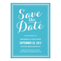 Calligraphy Save the Date Announcement