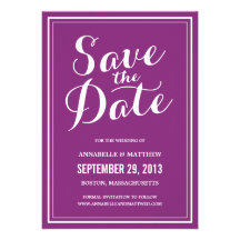 Calligraphy Save the Date Announcement