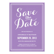 Calligraphy Save the Date Announcement