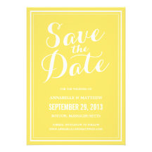 Calligraphy Save the Date Announcement