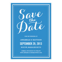 Calligraphy Save the Date Announcement