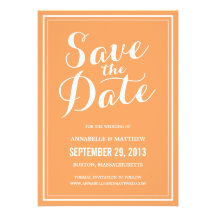 Calligraphy Save the Date Announcement
