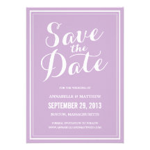 Calligraphy Save the Date Announcement