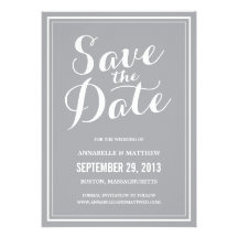 Calligraphy Save the Date Announcement