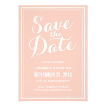 Calligraphy Save the Date Announcement