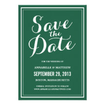 Calligraphy Save the Date Announcement