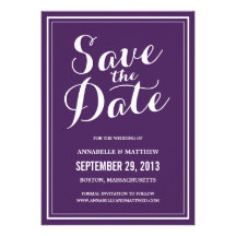 Calligraphy Save the Date Announcement