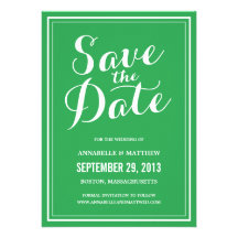 Calligraphy Save the Date Announcement