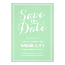 Calligraphy Save the Date Announcement