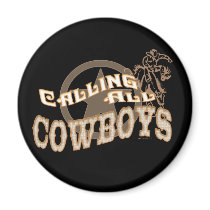 Calling Cowboys Magnet
