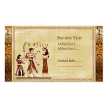 Calling to the Gods Egyptian Template Business Card