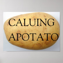 Calling You A Potato Poster