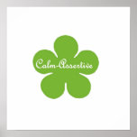 Calm Assertive Flower Print
