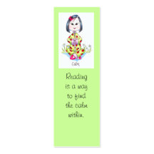 "Calm" Bookmark Business Card Template