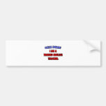 Calm Down .. I am a Trained English Teacher Bumper Stickers