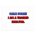 Calm Down .. I am a Trained Realtor Postcard