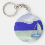 Calm Easy Sailing  CricketDiane Ocean Art Keychain