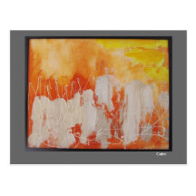 Calm Postcard abstract art