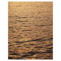 Calm sea at sunset flyer design
