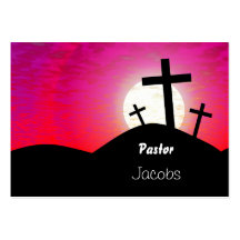 Calvary, Pastor, Jacobs Business Card Template