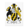 Calvert Family Crest Post Card