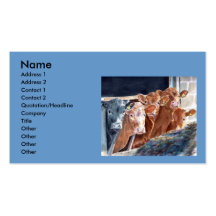 Calves at Brunch Business Cards