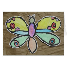 Calvin's Butterfly Greeting Card