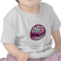 Camaro SS Pink 1969 Tees