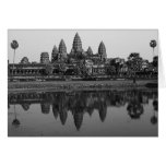 Cambodia | Angkor Wat Travel B&W Photo Custom Card