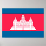Cambodia Flag Print