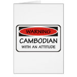 Cambodian With An Attitude Greeting Card