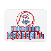 Cambria Heights Highlanders Baseball Magnet