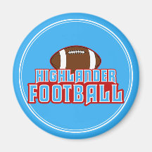 Cambria Heights Highlanders Football Design Refrigerator Magnet
