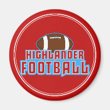 Cambria Heights Highlanders Football Design Magnets
