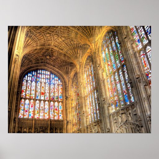~ Cambridge, Angleterre de College Chapel du Roi Posters