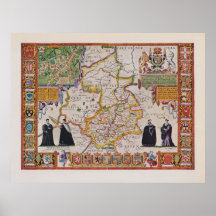 Cambridge Antique Map Posters