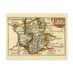 Cambridgeshire County Map, England