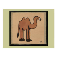 Camel - Colourful Antiquarian Book Illustration Postcards