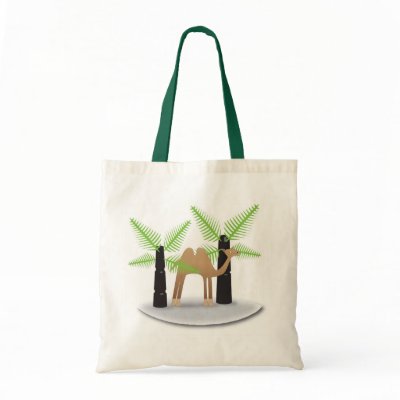 Camel: happy shopping tote bag by adellaandmella