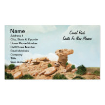 Camel Rock - Santa Fe, New Mexico Oil Painting Business Card Template